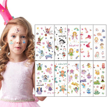 Load image into Gallery viewer, Children Waterproof Tattoo Stickers Girl Boy Cartoon Dinosaur Car Ocean Watch Tattoo Stickers Face Body Art Tattoo
