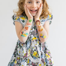 Load image into Gallery viewer, Children Waterproof Tattoo Stickers Girl Boy Cartoon Dinosaur Car Ocean Watch Tattoo Stickers Face Body Art Tattoo
