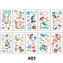 Load image into Gallery viewer, Children Waterproof Tattoo Stickers Girl Boy Cartoon Dinosaur Car Ocean Watch Tattoo Stickers Face Body Art Tattoo
