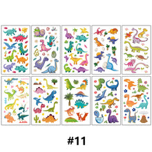 Load image into Gallery viewer, Children Waterproof Tattoo Stickers Girl Boy Cartoon Dinosaur Car Ocean Watch Tattoo Stickers Face Body Art Tattoo
