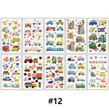 Load image into Gallery viewer, Children Waterproof Tattoo Stickers Girl Boy Cartoon Dinosaur Car Ocean Watch Tattoo Stickers Face Body Art Tattoo
