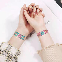 Load image into Gallery viewer, Children Small Fresh Band-aid Tattoo Stickers Cartoon Cute Girl Face Arm Body Art Tattoo Stickers for Kids.
