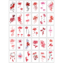 Load image into Gallery viewer, Small Fresh Tattoo Stickers Flowers Butterfly English Letters Face Arm Leg Chest Body Art Tattoo Stickers For Women Men
