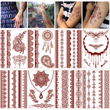 Load image into Gallery viewer, Vermillion Lace Tattoo Stickers Waterproof Long Lasting Tattoo Stickers Arm Leg Chest Body Art Tattoo For Women
