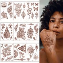 Load image into Gallery viewer, Vermillion Lace Tattoo Stickers Waterproof Long Lasting Tattoo Stickers Arm Leg Chest Body Art Tattoo For Women
