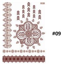 Load image into Gallery viewer, Vermillion Lace Tattoo Stickers Waterproof Long Lasting Tattoo Stickers Arm Leg Chest Body Art Tattoo For Women
