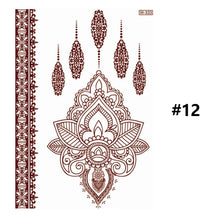 Load image into Gallery viewer, Vermillion Lace Tattoo Stickers Waterproof Long Lasting Tattoo Stickers Arm Leg Chest Body Art Tattoo For Women
