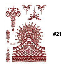 Load image into Gallery viewer, Vermillion Lace Tattoo Stickers Waterproof Long Lasting Tattoo Stickers Arm Leg Chest Body Art Tattoo For Women
