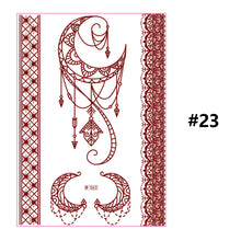 Load image into Gallery viewer, Vermillion Lace Tattoo Stickers Waterproof Long Lasting Tattoo Stickers Arm Leg Chest Body Art Tattoo For Women
