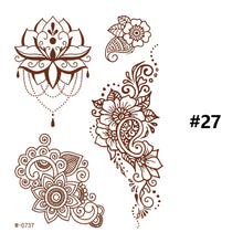 Load image into Gallery viewer, Vermillion Lace Tattoo Stickers Waterproof Long Lasting Tattoo Stickers Arm Leg Chest Body Art Tattoo For Women
