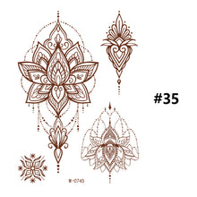 Load image into Gallery viewer, Vermillion Lace Tattoo Stickers Waterproof Long Lasting Tattoo Stickers Arm Leg Chest Body Art Tattoo For Women
