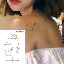 Load image into Gallery viewer, Small Fresh Cartoon Tattoo Stickers Waterproof Long Lasting Tattoo Stickers Temporary Body Art Tattoo Stickers For Women

