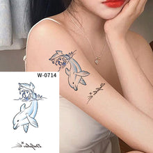 Load image into Gallery viewer, Small Fresh Cartoon Tattoo Stickers Waterproof Long Lasting Tattoo Stickers Temporary Body Art Tattoo Stickers For Women
