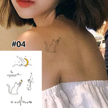 Load image into Gallery viewer, Small Fresh Cartoon Tattoo Stickers Waterproof Long Lasting Tattoo Stickers Temporary Body Art Tattoo Stickers For Women
