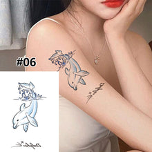 Load image into Gallery viewer, Small Fresh Cartoon Tattoo Stickers Waterproof Long Lasting Tattoo Stickers Temporary Body Art Tattoo Stickers For Women
