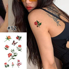 Load image into Gallery viewer, Small Fresh Cartoon Tattoo Stickers Waterproof Long Lasting Tattoo Stickers Temporary Body Art Tattoo Stickers For Women
