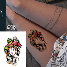 Load image into Gallery viewer, Small Fresh Cartoon Tattoo Stickers Waterproof Long Lasting Tattoo Stickers Temporary Body Art Tattoo Stickers For Women
