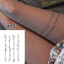Load image into Gallery viewer, Small Fresh Cartoon Tattoo Stickers Waterproof Long Lasting Tattoo Stickers Temporary Body Art Tattoo Stickers For Women
