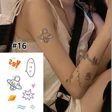 Load image into Gallery viewer, Small Fresh Cartoon Tattoo Stickers Waterproof Long Lasting Tattoo Stickers Temporary Body Art Tattoo Stickers For Women
