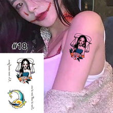 Load image into Gallery viewer, Small Fresh Cartoon Tattoo Stickers Waterproof Long Lasting Tattoo Stickers Temporary Body Art Tattoo Stickers For Women
