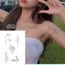 Load image into Gallery viewer, Small Fresh Cartoon Tattoo Stickers Waterproof Long Lasting Tattoo Stickers Temporary Body Art Tattoo Stickers For Women
