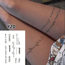 Load image into Gallery viewer, Small Fresh Cartoon Tattoo Stickers Waterproof Long Lasting Tattoo Stickers Temporary Body Art Tattoo Stickers For Women
