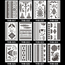 Load image into Gallery viewer, Black Lace Tattoo Stickers Waterproof Long Lasting Tattoo Stickers Temporary Body Art Tattoo Stickers For Women
