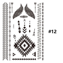 Load image into Gallery viewer, Black Lace Tattoo Stickers Waterproof Long Lasting Tattoo Stickers Temporary Body Art Tattoo Stickers For Women
