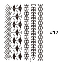 Load image into Gallery viewer, Black Lace Tattoo Stickers Waterproof Long Lasting Tattoo Stickers Temporary Body Art Tattoo Stickers For Women
