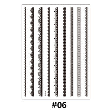Load image into Gallery viewer, Lace Tattoo Stickers Black Bow Tattoo Stickers Waterproof Long Lasting Tattoo Stickers Body Art Tattoo Stickers For Women
