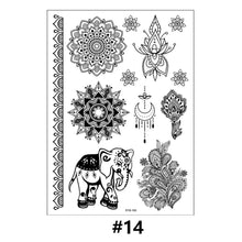 Load image into Gallery viewer, Lace Tattoo Stickers Black Bow Tattoo Stickers Waterproof Long Lasting Tattoo Stickers Body Art Tattoo Stickers For Women

