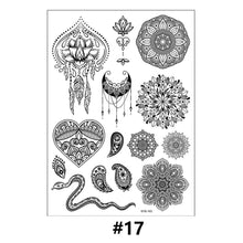 Load image into Gallery viewer, Lace Tattoo Stickers Black Bow Tattoo Stickers Waterproof Long Lasting Tattoo Stickers Body Art Tattoo Stickers For Women
