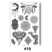 Load image into Gallery viewer, Lace Tattoo Stickers Black Bow Tattoo Stickers Waterproof Long Lasting Tattoo Stickers Body Art Tattoo Stickers For Women
