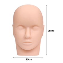 Load image into Gallery viewer, Soft Silicone Grafted Eyelashes Mannequin Head False Eyelash Extension Practice Head Model Makeup Practice Model
