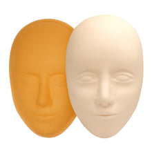 Load image into Gallery viewer, 5D Three-dimensional Silicone Tattoo Practice Mannequin Head Facial Tattoo Training Makeup Lip Eyebrow Tattoo Practice Head Model
