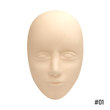 Load image into Gallery viewer, 5D Three-dimensional Silicone Tattoo Practice Mannequin Head Facial Tattoo Training Makeup Lip Eyebrow Tattoo Practice Head Model
