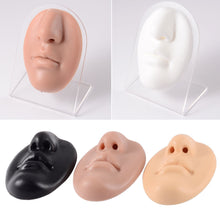 Load image into Gallery viewer, Face Silicone Model With Clear Board Lipstick Model Puncture Training Model Nose Nail Nose Ring Lip Nail Display
