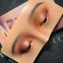 Load image into Gallery viewer, Professional Silicone Eyebrow Makeup Practice Board Thrush False Eyelashes Practice Makeup Practice Tool
