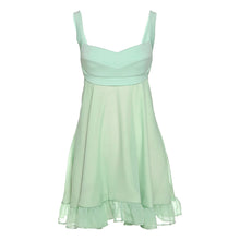 Load image into Gallery viewer, Elegant Solid Color Summer Cutout Slim Sling Dress Off-shoulder Sexy Backless Mesh Slim Female Ruffle Dress
