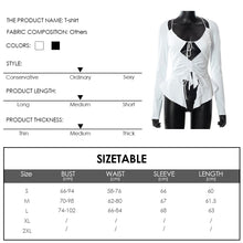 Load image into Gallery viewer, Street Shot Fashion Women Vest Crop Top Halter Neck Lace-up Cutout Sexy Tank Top Solid Color Slim Fit Long Sleeve T-shirt
