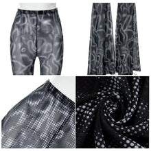 Load image into Gallery viewer, Fashion Printed Modern Street Women Bell-bottomed Pants High Waist Gauze Slightly Transparent Casual Ladies Flared Trousers
