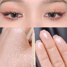 Load image into Gallery viewer, High-gloss Repair Stick Lying Silkworm Shadow Pen Natural Brightening Concealer Three-dimensional Double-eyed Lying Silkworm Pen
