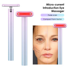 Load image into Gallery viewer, 4 In 1 Red Light Facial Skincare Tool Therapy for Face Neck EMS Microcurrent Face Massage Anti-Aging Skin Tightening Beauty Wand
