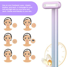 Load image into Gallery viewer, 4 In 1 Red Light Facial Skincare Tool Therapy for Face Neck EMS Microcurrent Face Massage Anti-Aging Skin Tightening Beauty Wand
