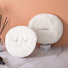 Load image into Gallery viewer, Facial Towel White Moisturizing and Hydrating Beauty Salon and Cold Hot Compress Mask Thickened Coral Fleece Face Towel
