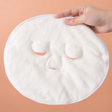 Load image into Gallery viewer, Facial Towel White Moisturizing and Hydrating Beauty Salon and Cold Hot Compress Mask Thickened Coral Fleece Face Towel
