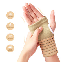 Load image into Gallery viewer, 2pcs/set Elastic Bandage Wrist Guard Support Arthritis Sprain Band Carpal Protector Hand Brace Accessories Sports Safety Wristband
