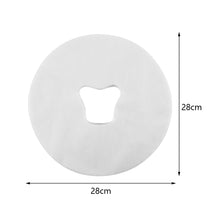Load image into Gallery viewer, 100Pcs Disposable Massage Table Sheets Headrest Pads Face Pillow Cover Cushion Cover Massage Face Cradle Table Head Rest Cover
