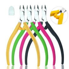 Load image into Gallery viewer, Nail Art Cuticle Nippers Cutter Pliers Silicone Handle Dead Skin Remover Manicure Clipper Scissor Pedicure Fingernail Trimming Tool
