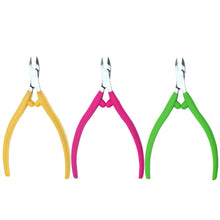 Load image into Gallery viewer, Nail Art Cuticle Nippers Cutter Pliers Silicone Handle Dead Skin Remover Manicure Clipper Scissor Pedicure Fingernail Trimming Tool
